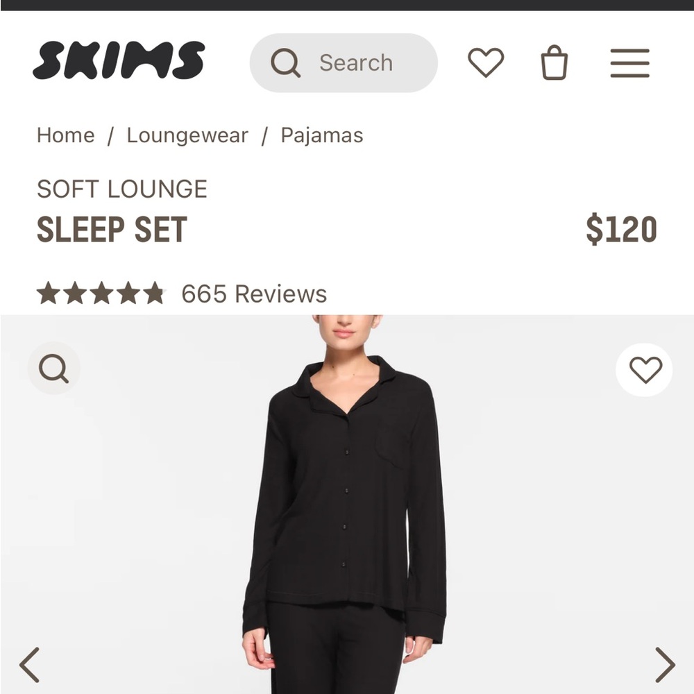 Skims pj top